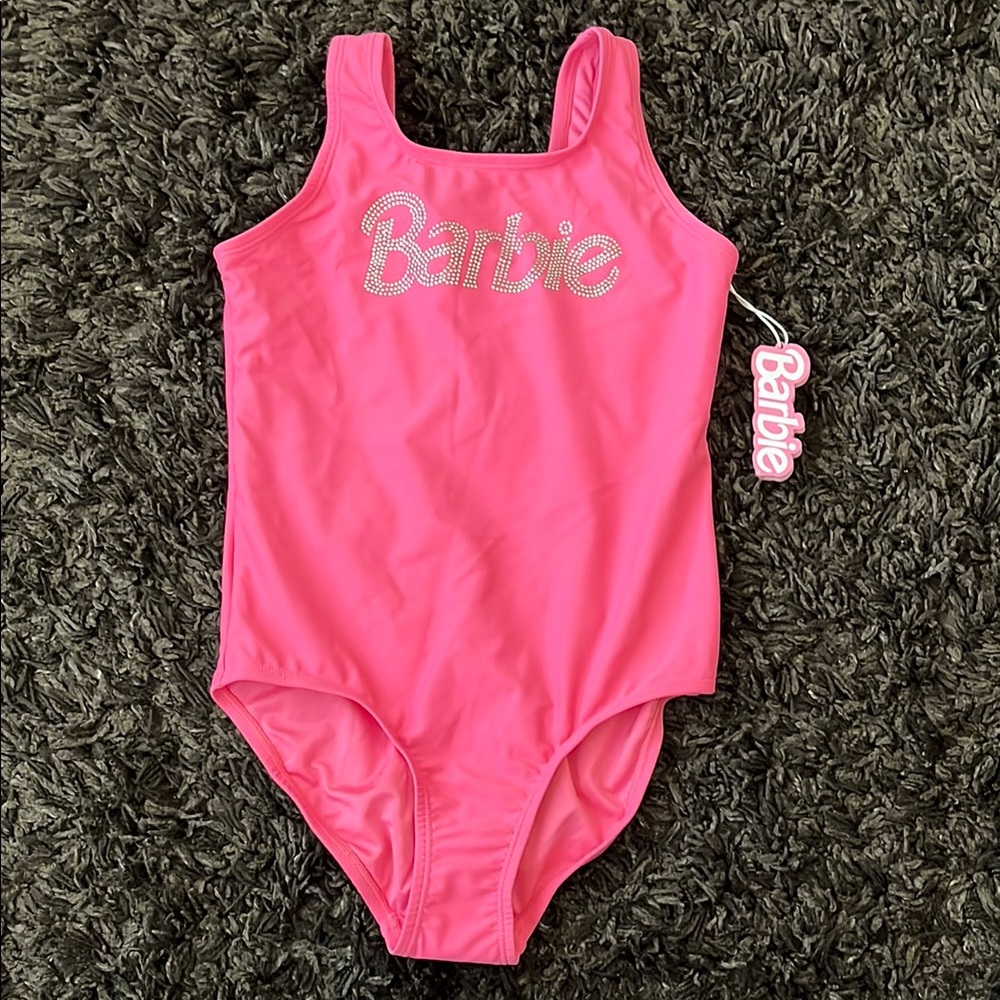 Barbie Pink Kids Swim One Piece